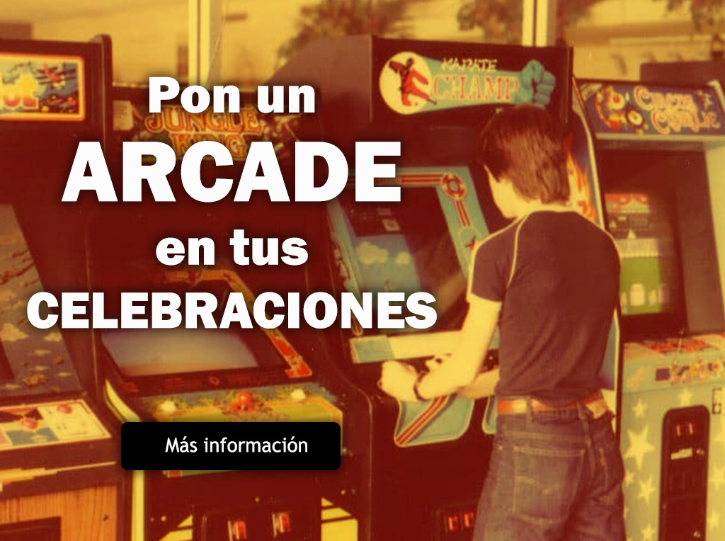 Pon un arcade en tus celebraciones, cumpleaños, comuniones